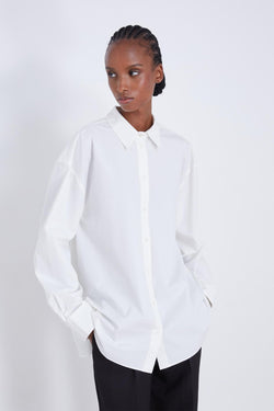 Espanto Cotton Shirt in White