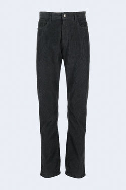 Tim Wales Garment Dyed 5 Pocket Cord Pant in Graphite