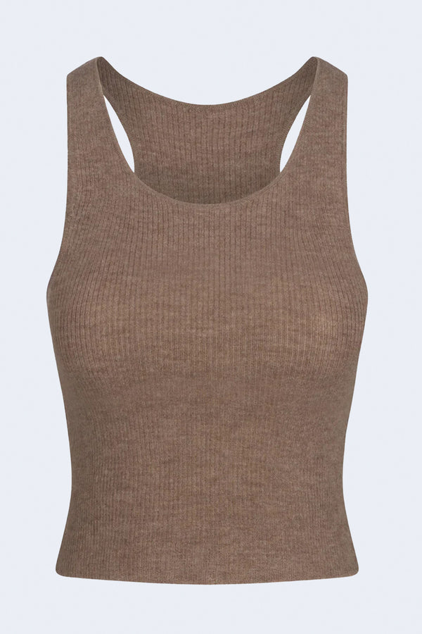 Ines Cashmere Tank in Millet