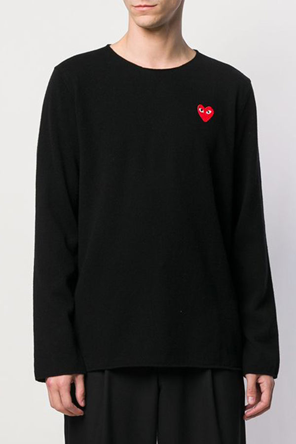 Men's Emblem Sweater in Black