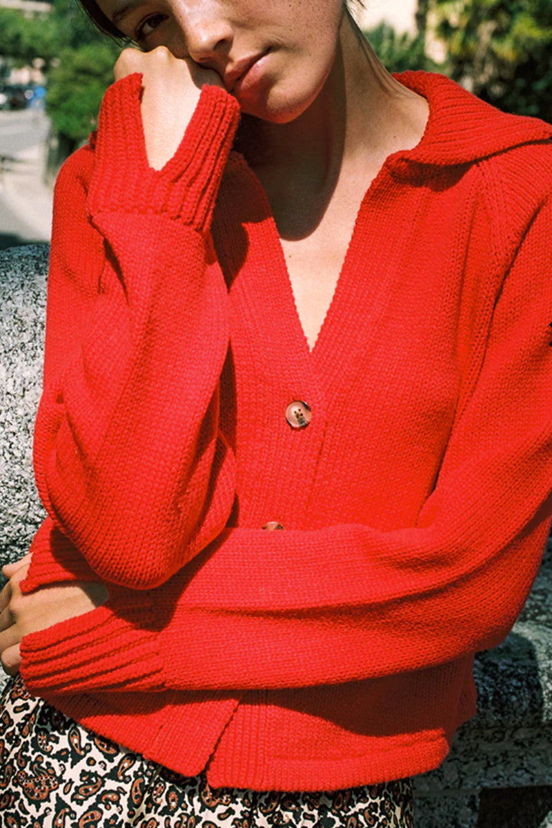 Bireno Cardigan in Currant