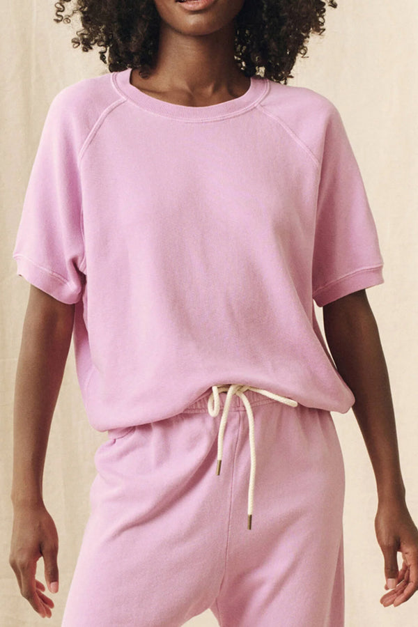 The Short Sleeve Sweatshirt in Lilac Blossom