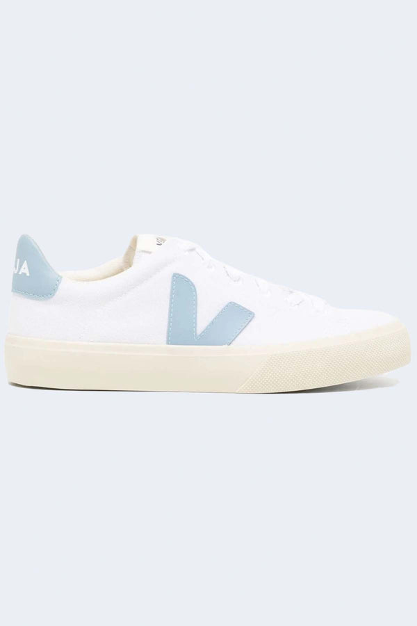 Women's Campo Canvas Sneaker in White_Steel