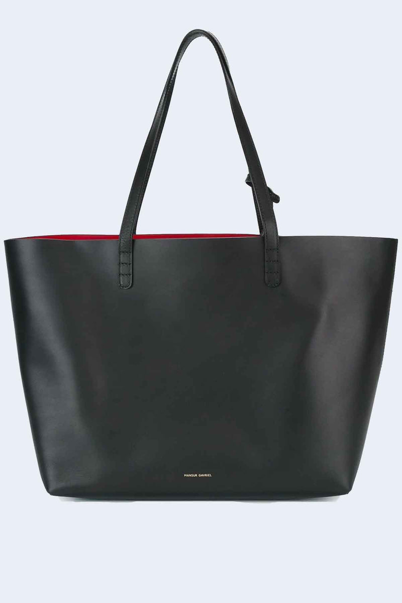 Large Tote in Black/Flamma