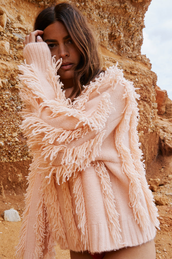 Faubourg Cashmere Pullover in Cherish Pink