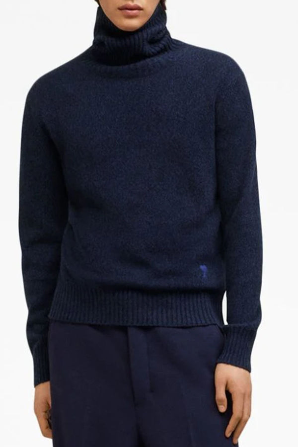 Cashmere Turtleneck Adc Sweater in Night Blue