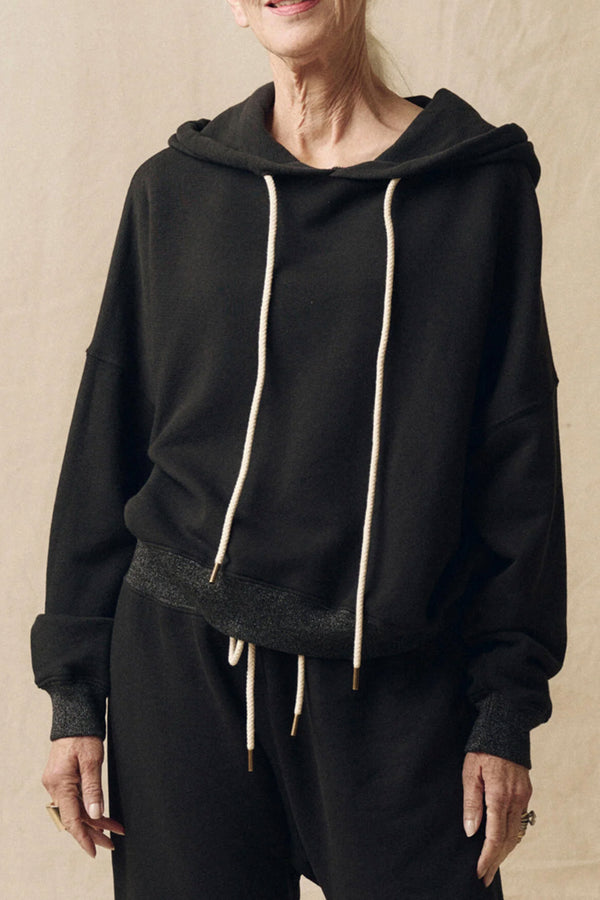 The Teammate Hoodie in Overdyed Black