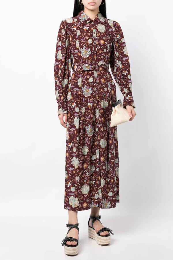 Athena Dress in Heliotrope