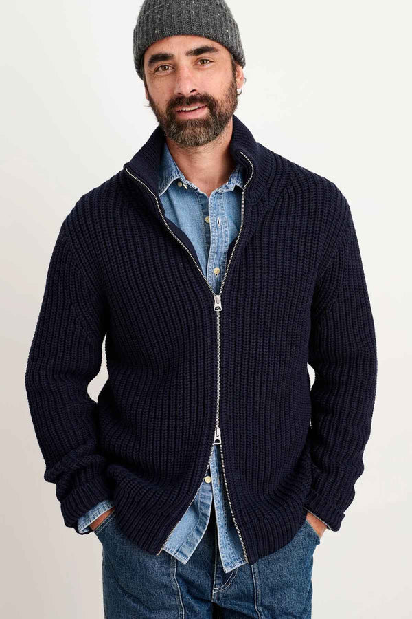 Wright Sweater in Dark Navy