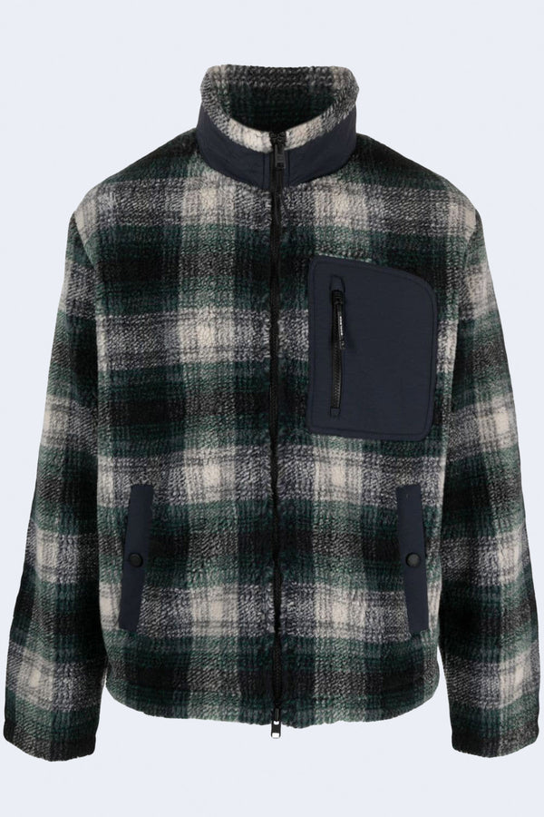 Sherpa Zip-Up in Hombre Grey