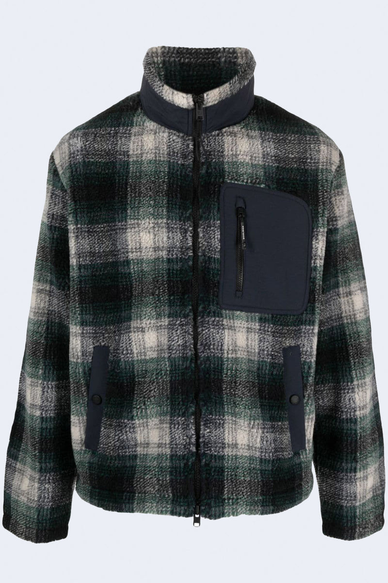 Sherpa Zip-Up in Hombre Grey