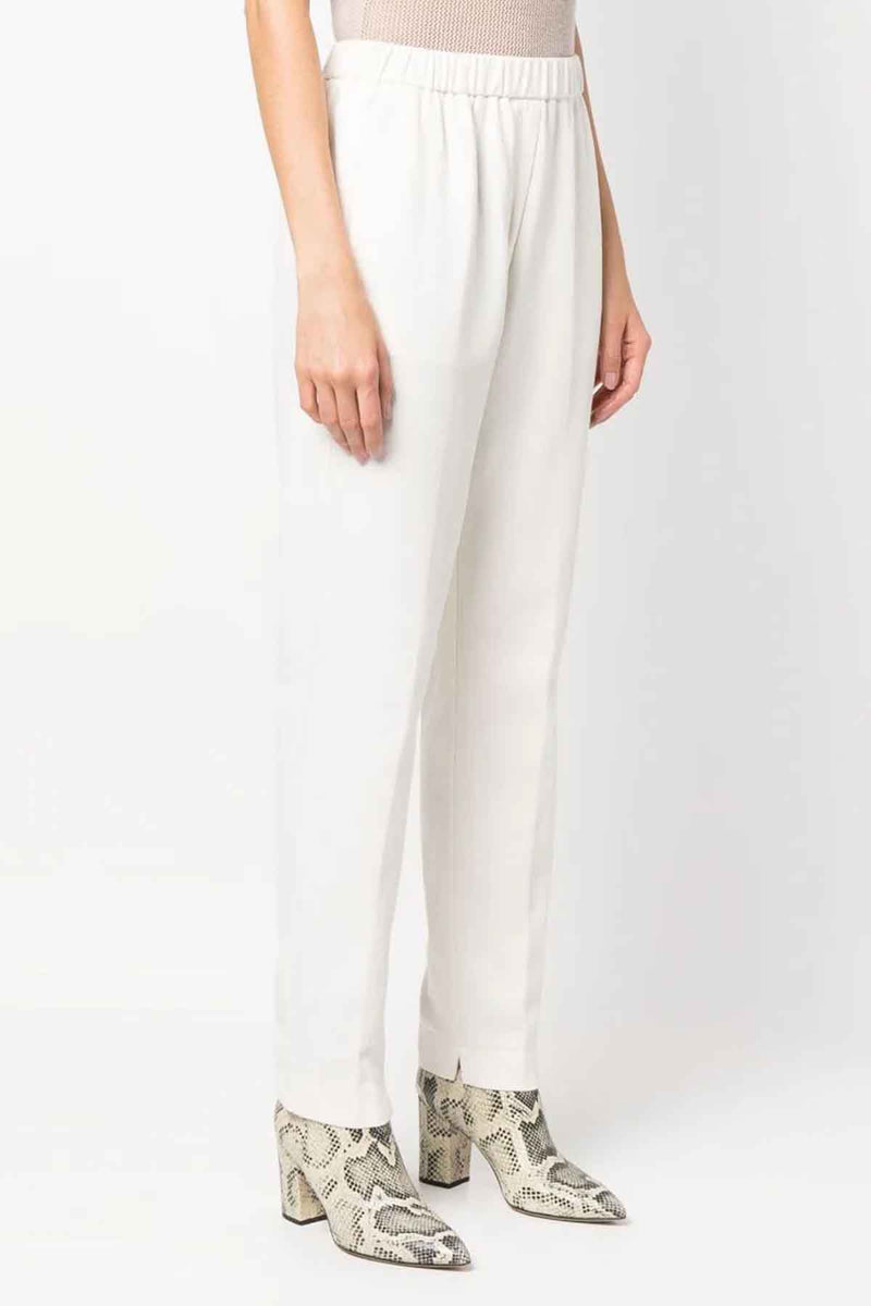 Frosted Cotton Twill Jogger Pants in Pure