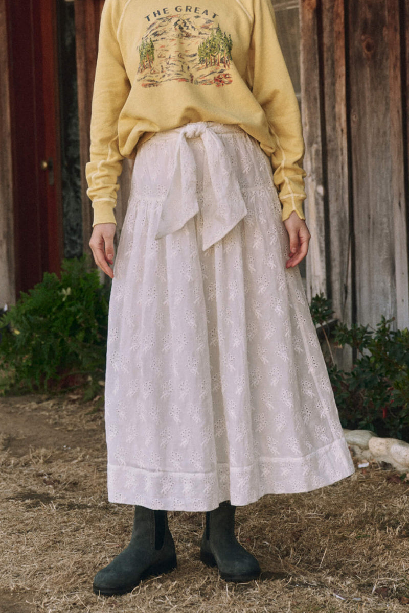 The Highland Skirt in Cream
