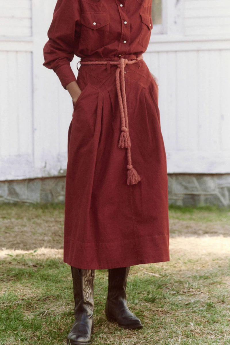 The Field Skirt in Strawberry Jam