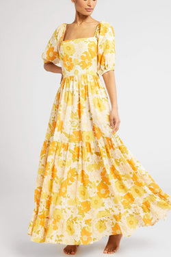 Manon Dress in Retro Floral