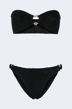 Nicole Bikini in Black/Silver