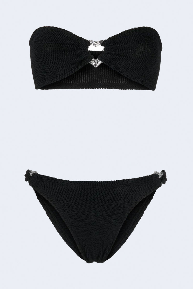 Nicole Bikini in Black/Silver