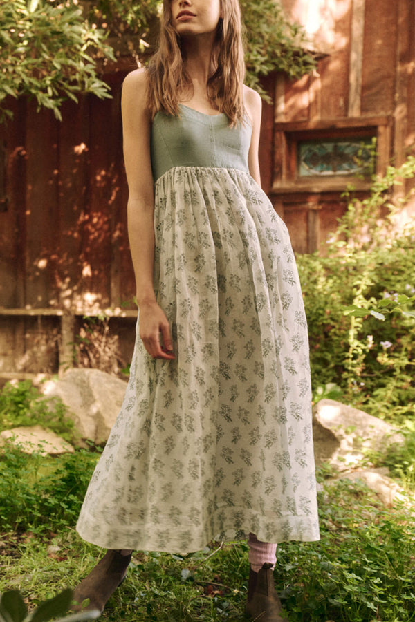 The Camelia Dress in Crystal Blue