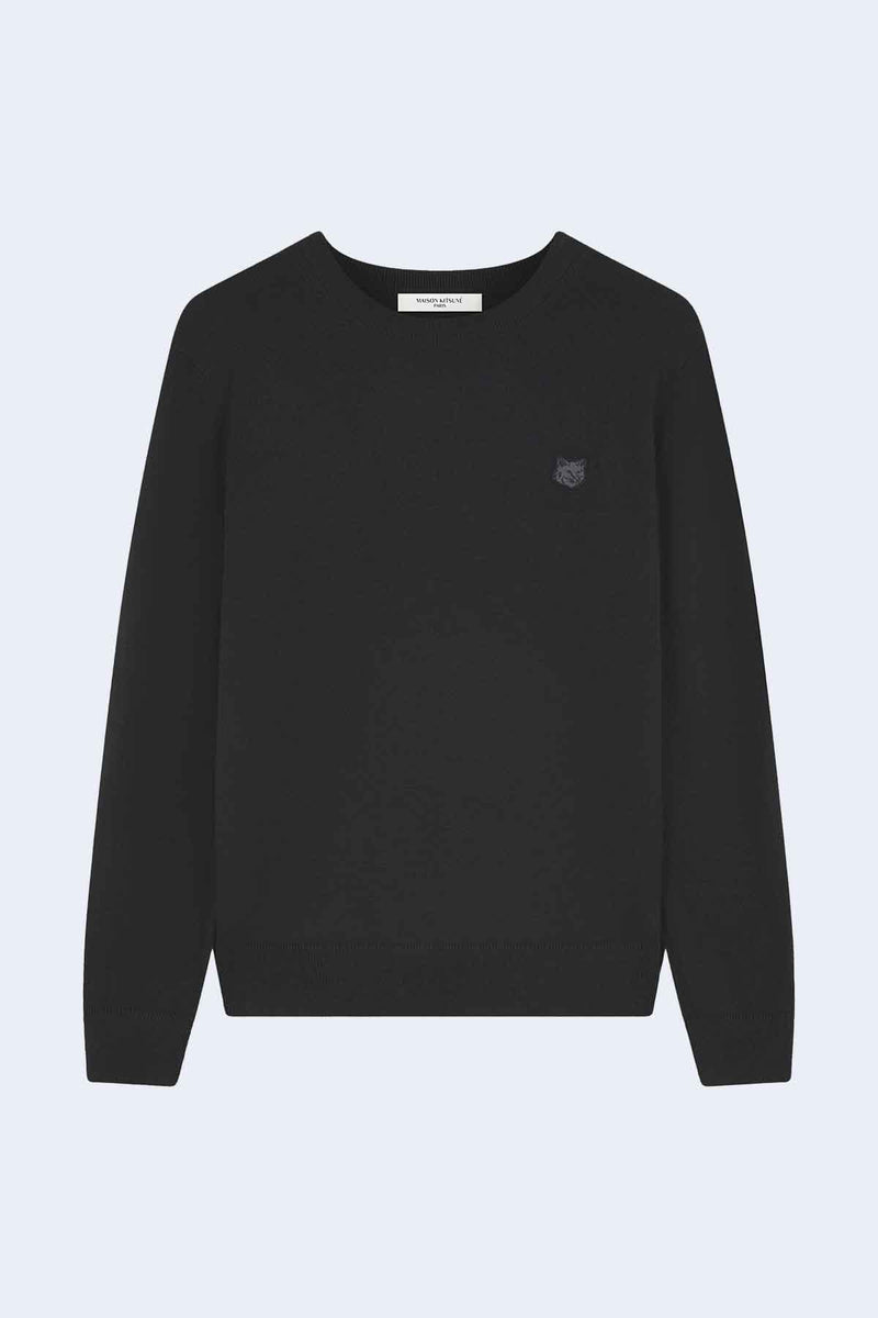 Fox Head Patch Regular Jumper in Black
