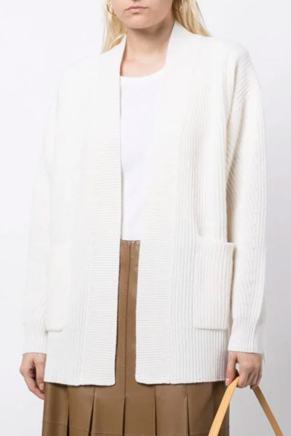 Open Cardigan in White