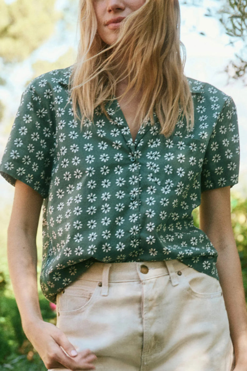 The Tourist Top in Palm Leaf Bandana Floral