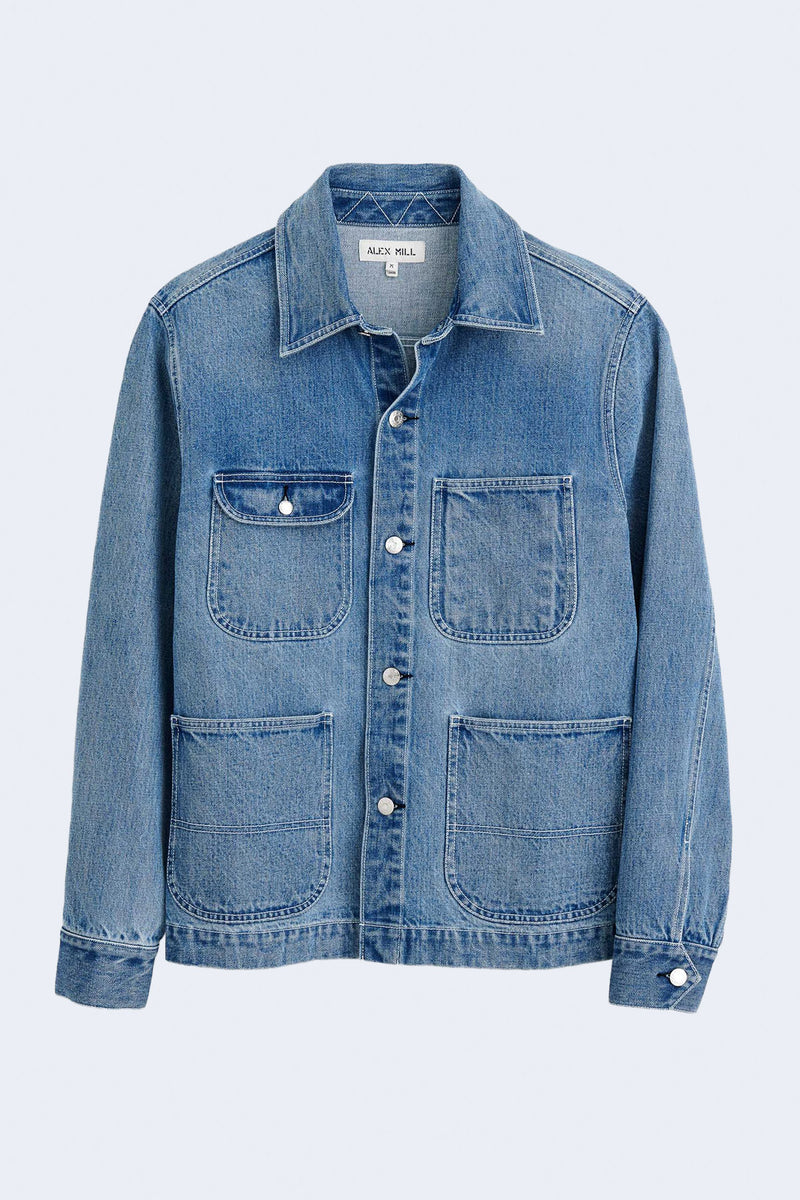Work Jacket in Vintage Wash Denim