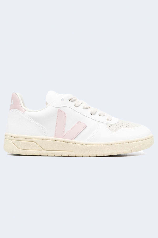 Women's V-10 Sneaker in White-Petale