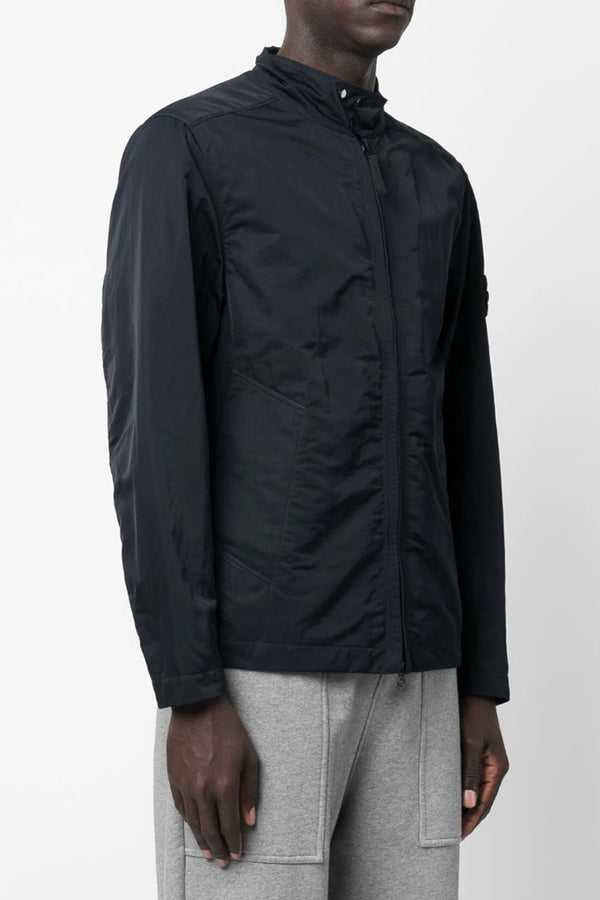 Giubbotto Zip Jacket in Navy Blue