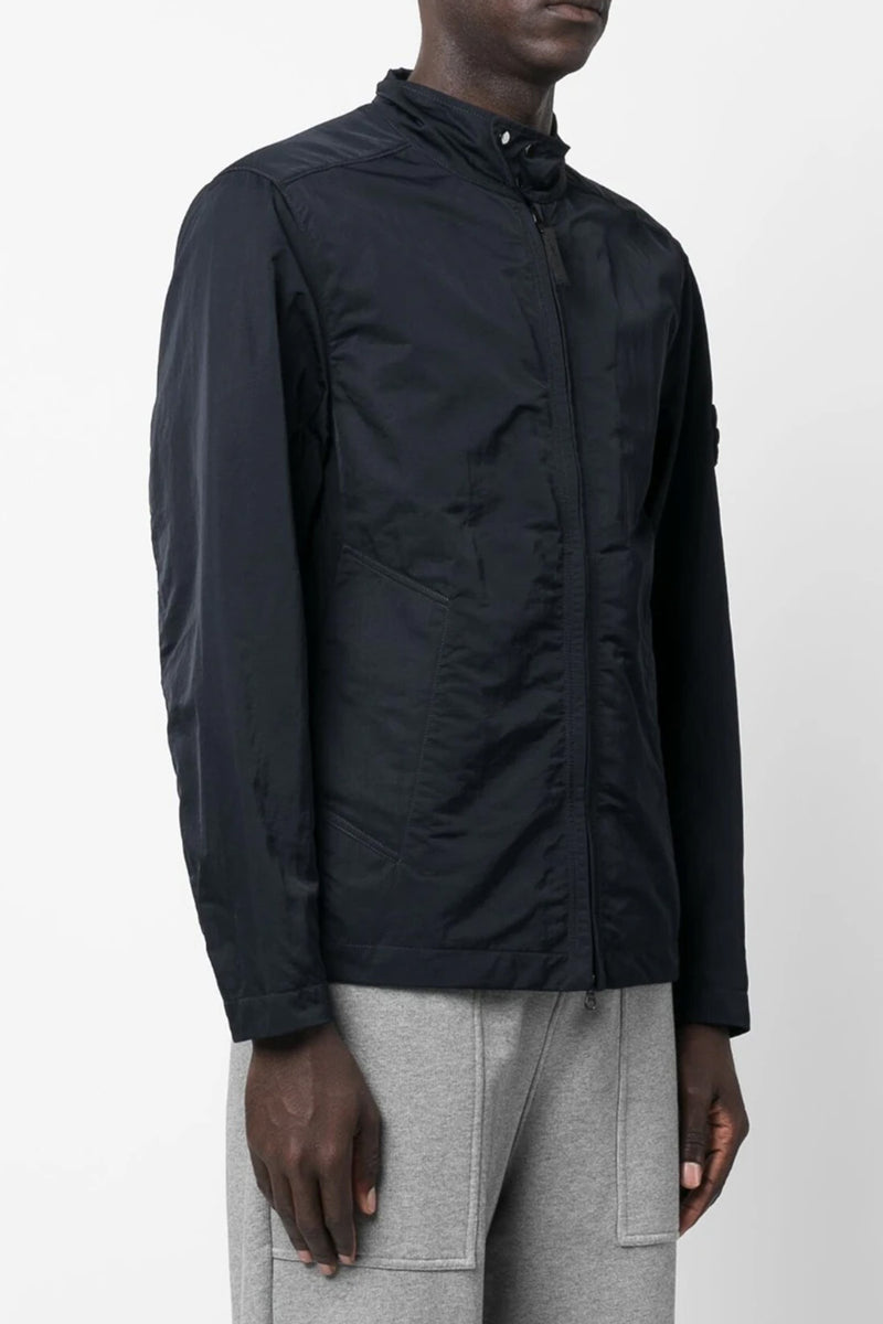 Giubbotto Zip Jacket in Navy Blue
