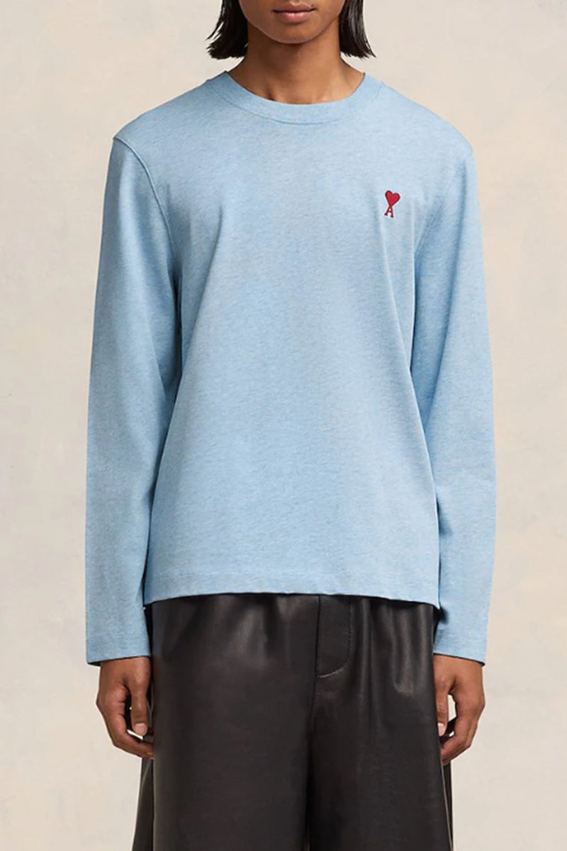 Long Sleeves Adc Tshirt in Heather Cashmere Blue