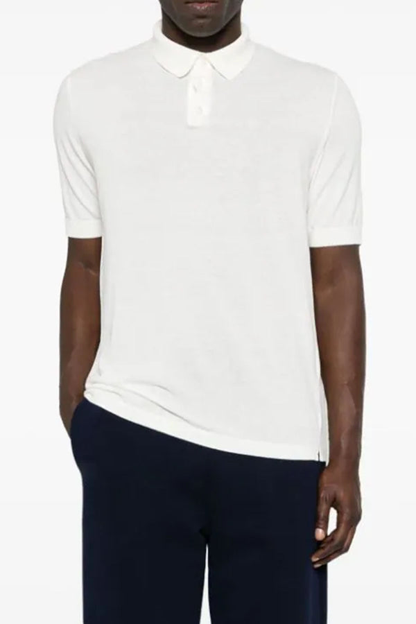 Short Sleeves Polo in White