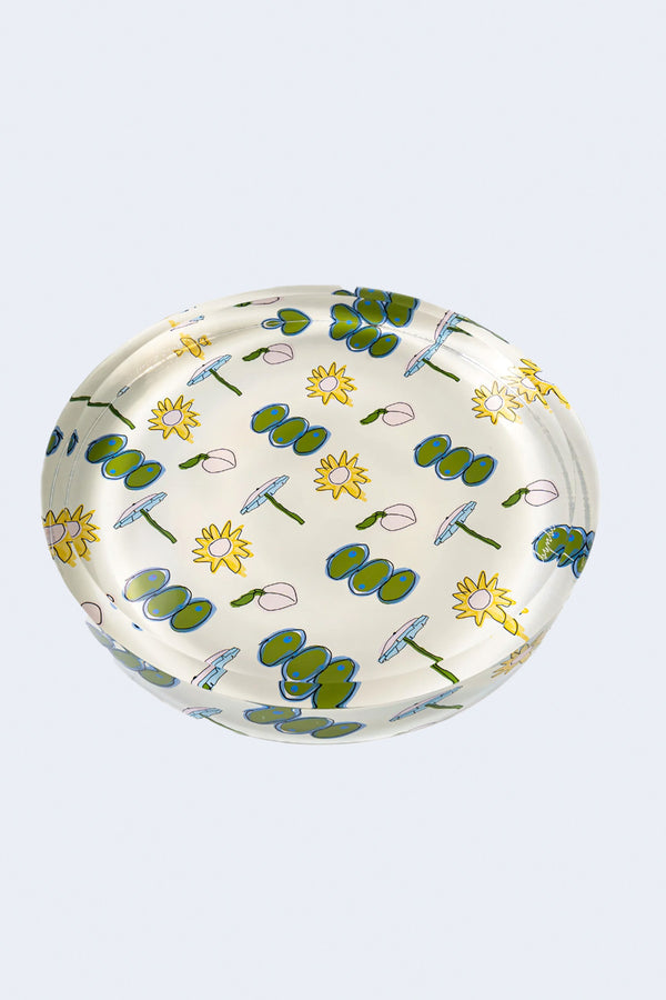 Oversized Round Candy Dishes in Oliveyou
