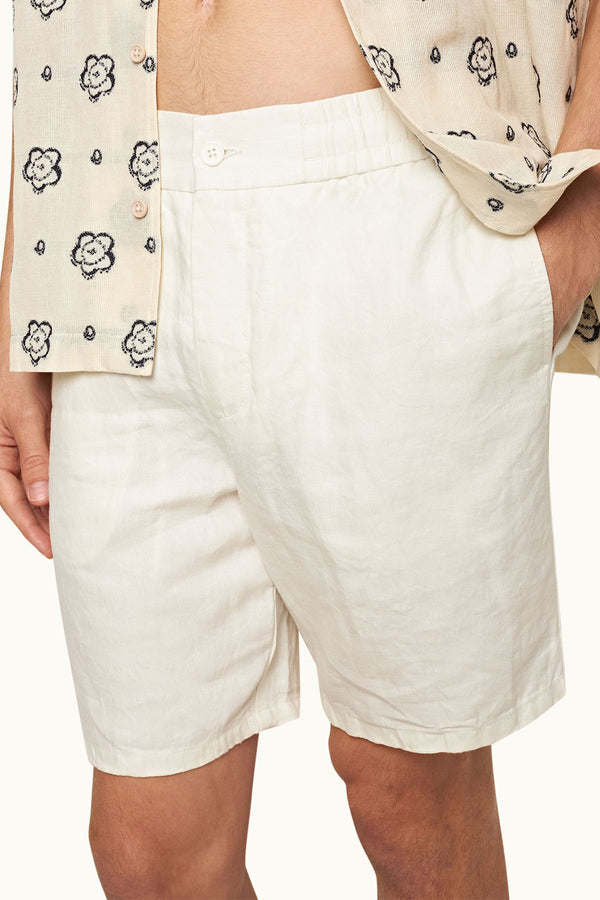 Cornell Linen Short  in Sand Bar