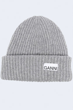 Structured Rib Beanie in Paloma Melange