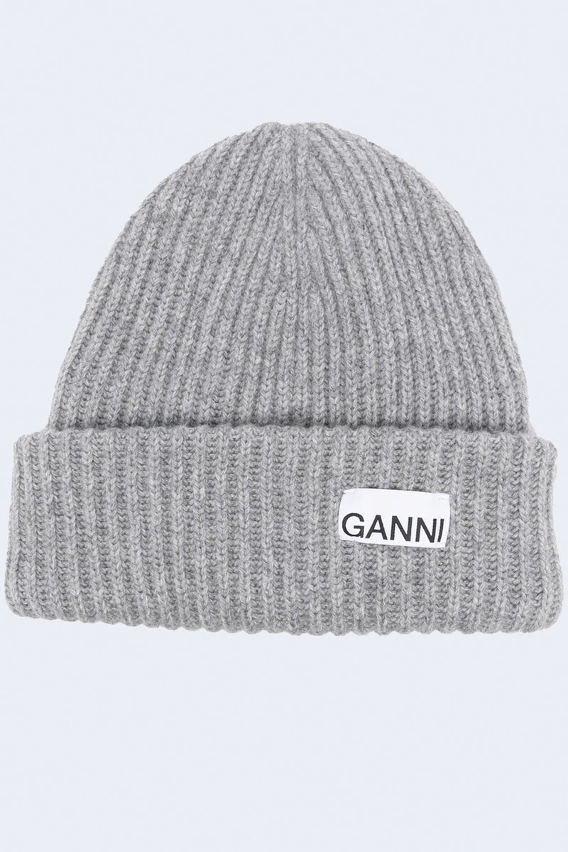 Structured Rib Beanie in Paloma Melange
