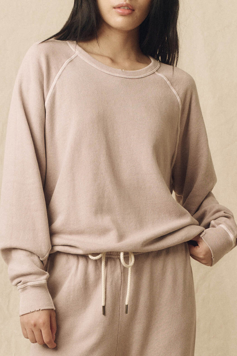The College Sweatshirt in Soft Lilac