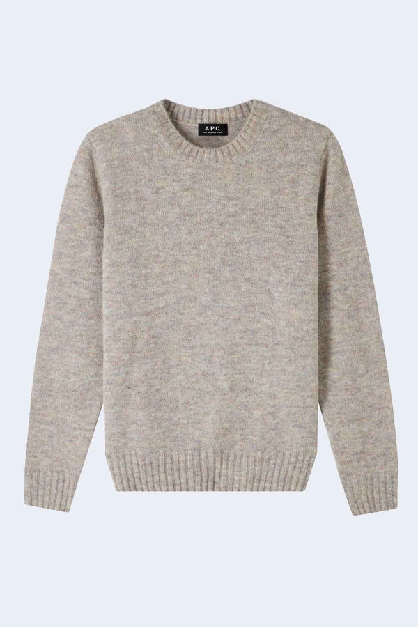 Pullover Lucas in Heathered Light Grey