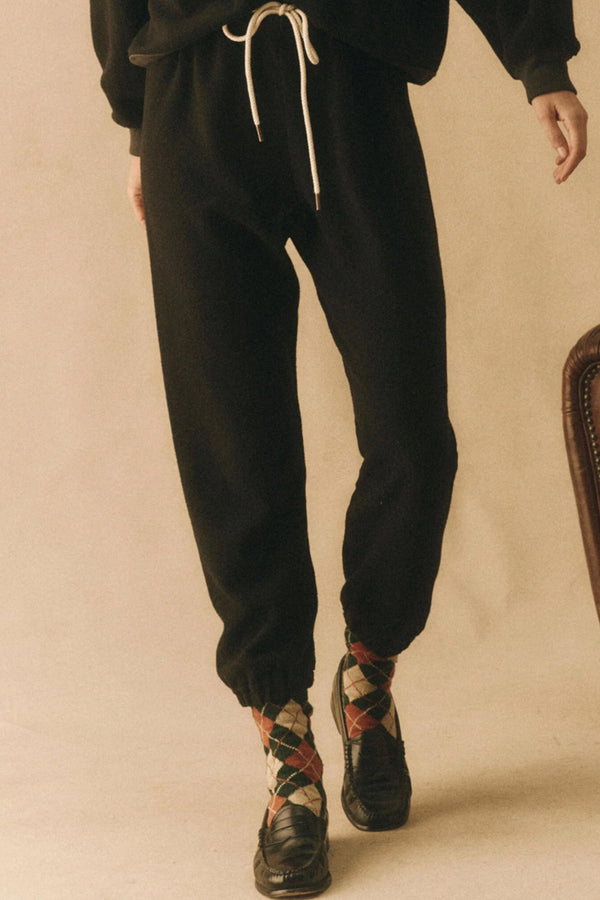 The Stadium Sweatpant in Almost Black
