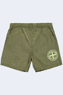 Logo Swim Trunk in Sage