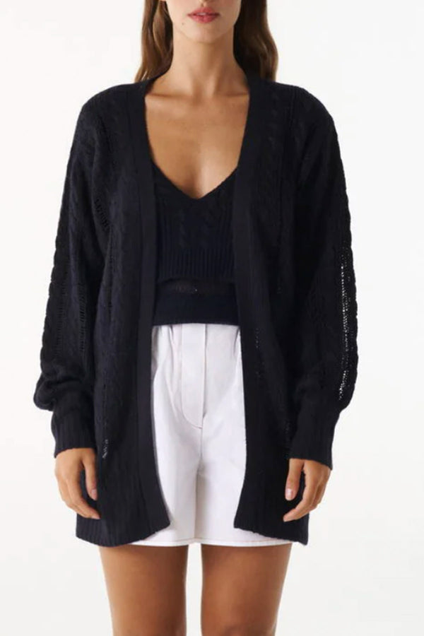 Deville Cardigan in Navy