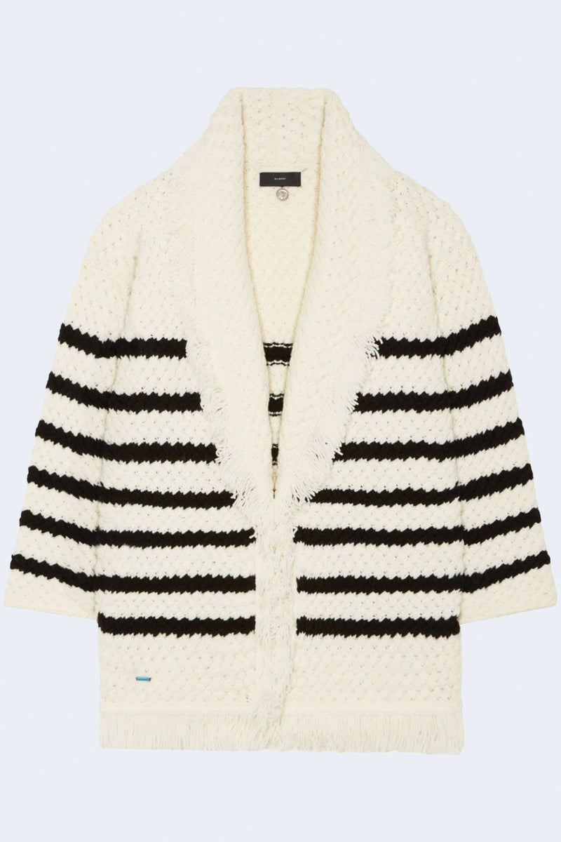 Mariner Cardigan in Chalk Black