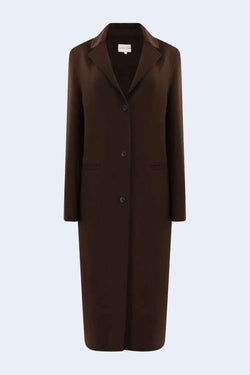 Mill Long Coat in Brown