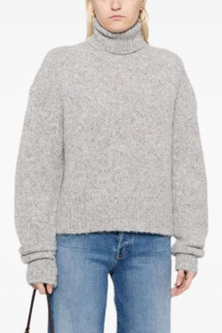 Sierra Sweater in Light Grey Melange