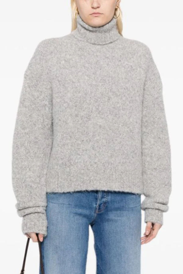 Sierra Sweater in Light Grey Melange