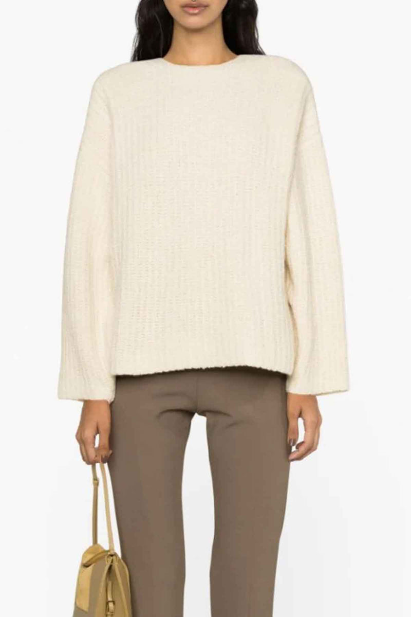 Lola Wool Sweater in Ivory