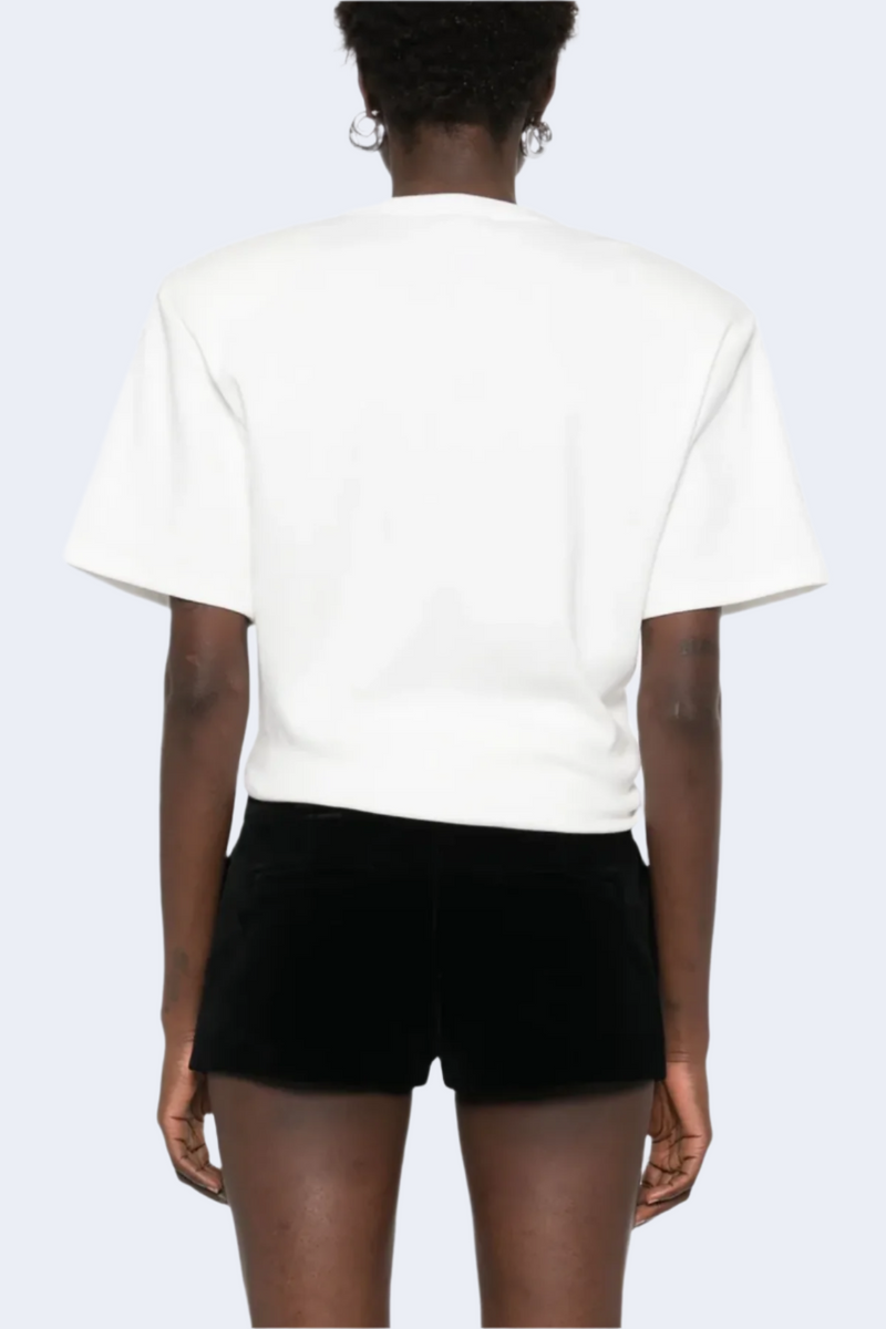 Knotted Tee Shirt in White