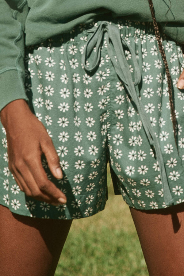 The Bonfire Short in Palm Leaf Bandana Floral