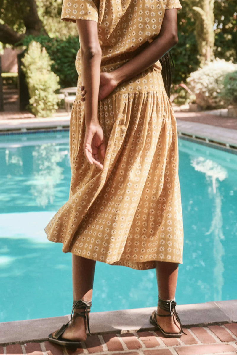 The Highland Skirt in Honeycomb Bandana Floral