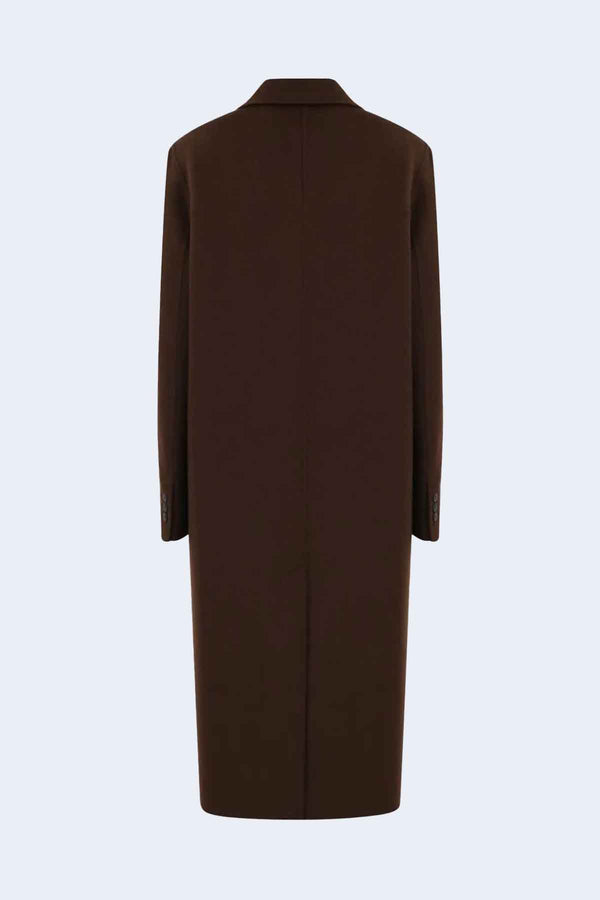 Mill Long Coat in Brown