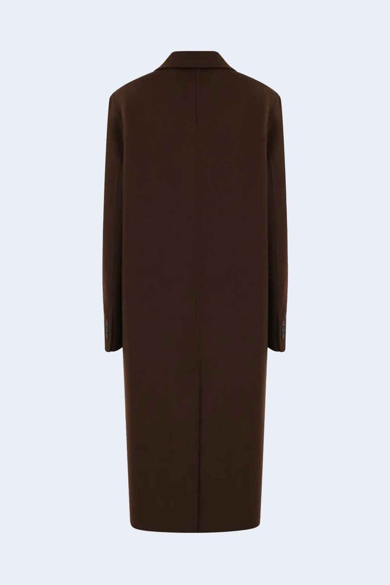 Mill Long Coat in Brown